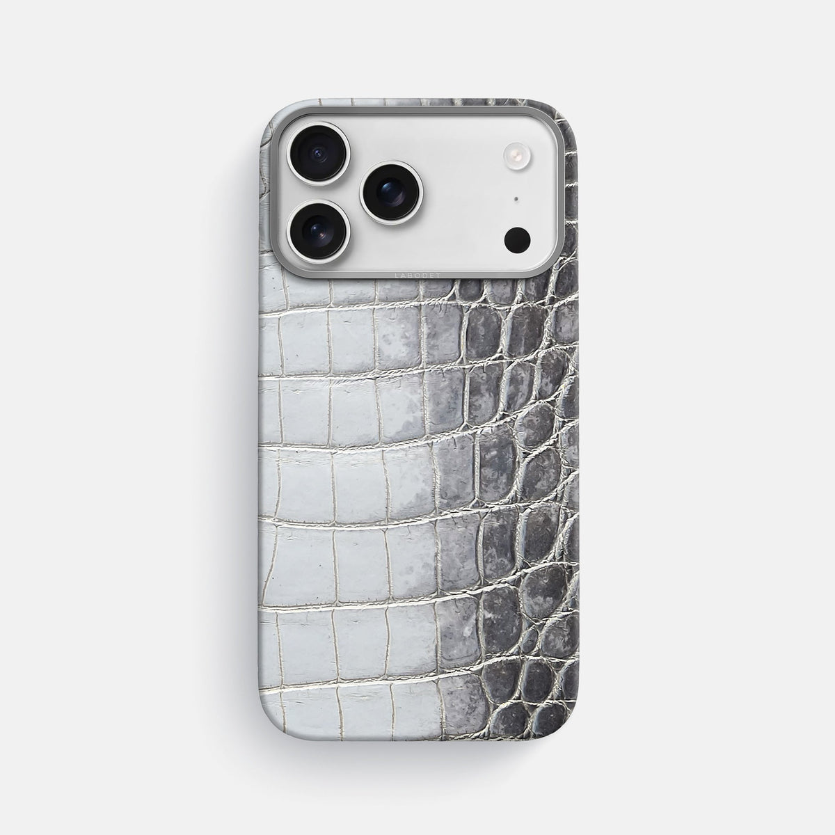 Classic Case For iPhone 18 Pro Max In Himalayan Crocodile -1 | Silver-Steel