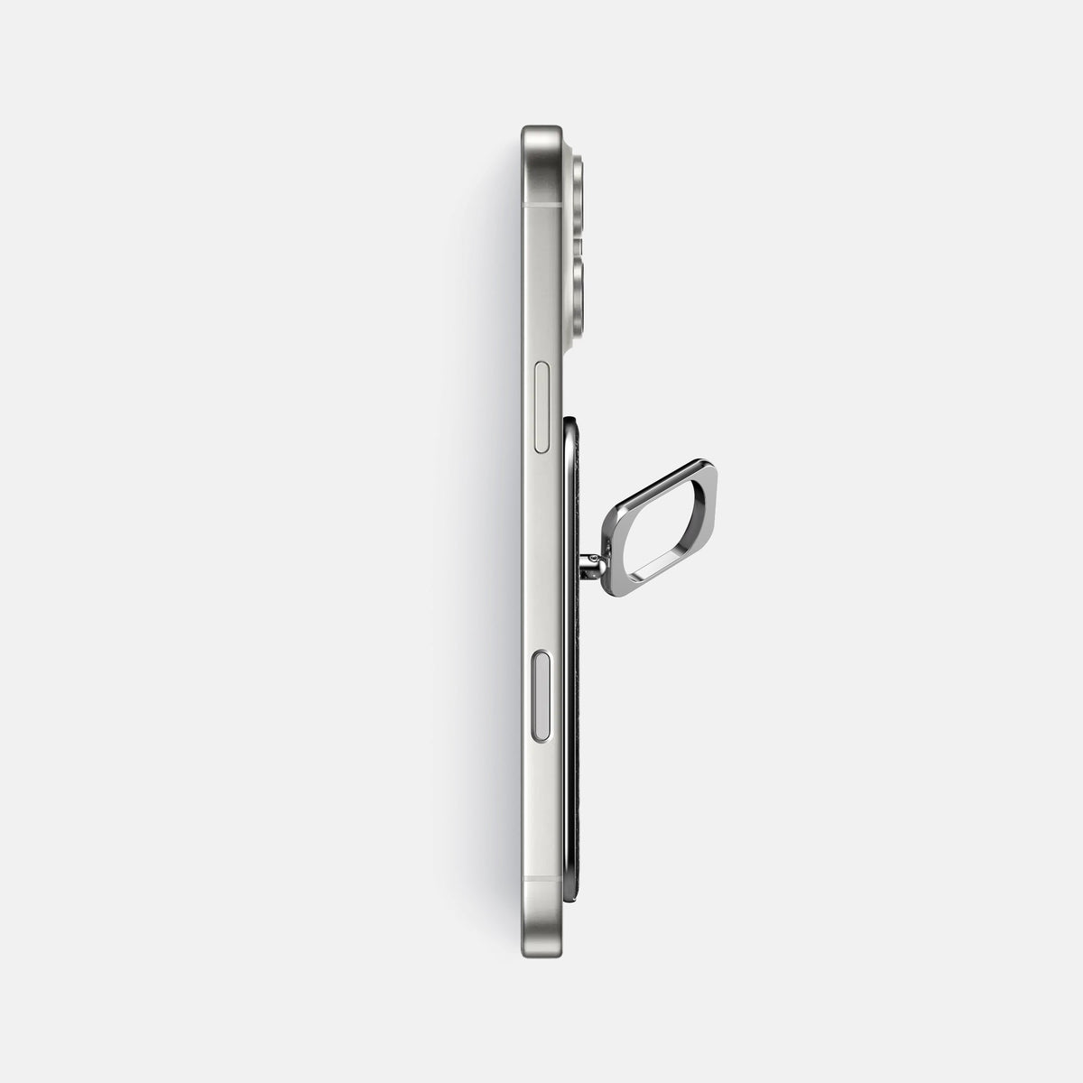 MagSafe Ring For iPhone 18 Pro Max In Ostrich -3 | Black-Steel