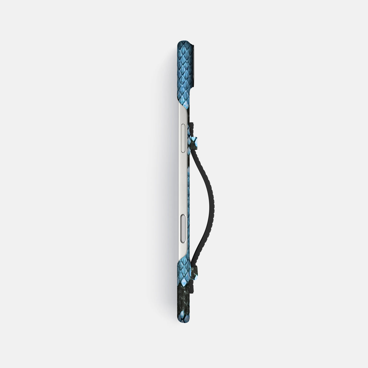 Center Handle For iPhone 17 Air In Deluxe Python -2 | Pacific-Blue-Black
