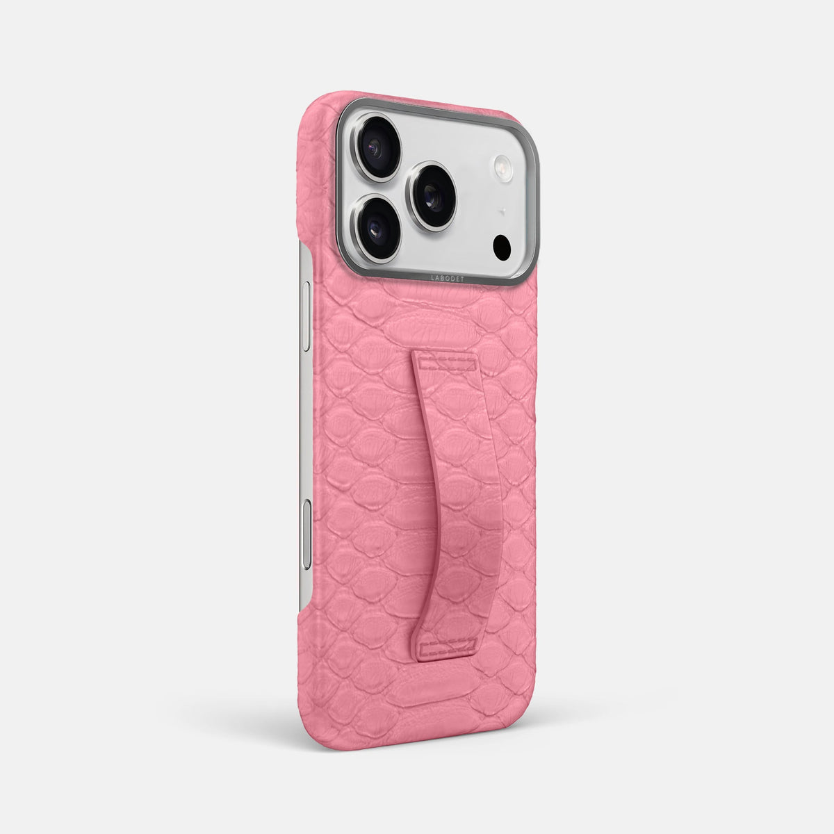 Finger Case For iPhone 18 Pro Max In Python -2 | Pink-Steel