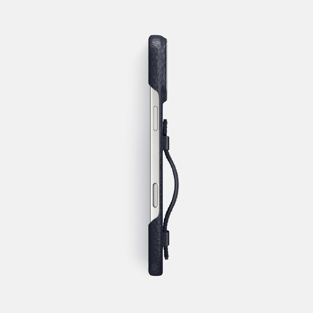 Handle Case For iPhone 17 Pro Max In Calf -3 | Marine-Steel