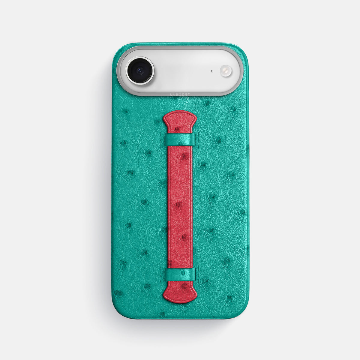 Center Handle Coloré For iPhone 17 Air In Ostrich -1 | Turquoise-Steel