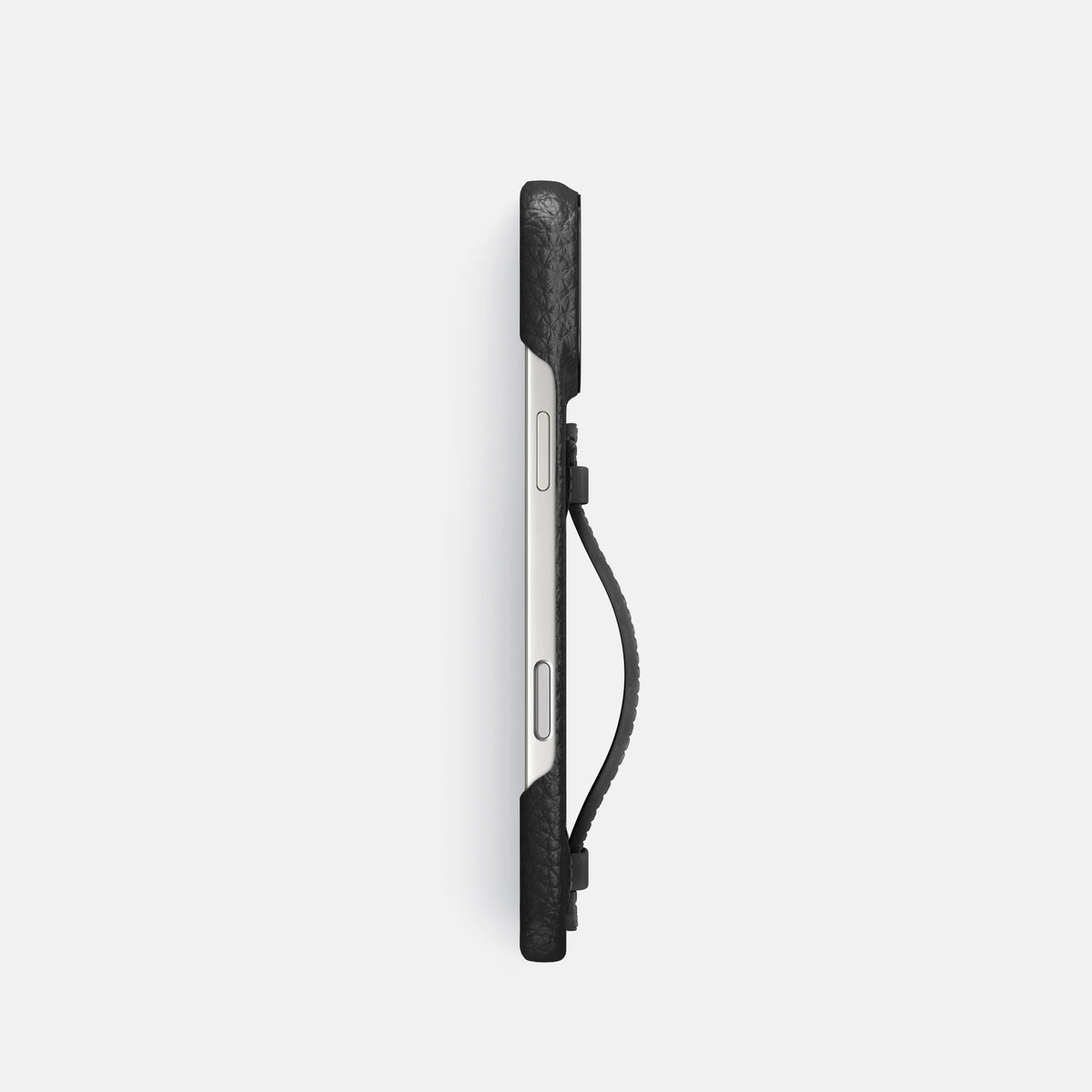 Center Handle For iPhone 17 Pro In Calf -2 | Black-Black