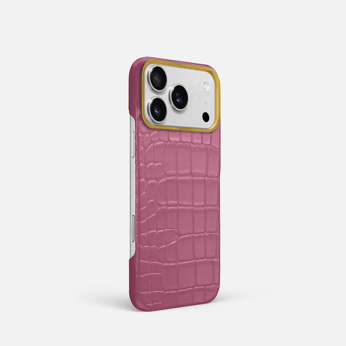 Classic Case For iPhone 18 Pro In Alligator -2 | Pink-Lagoon-Gold