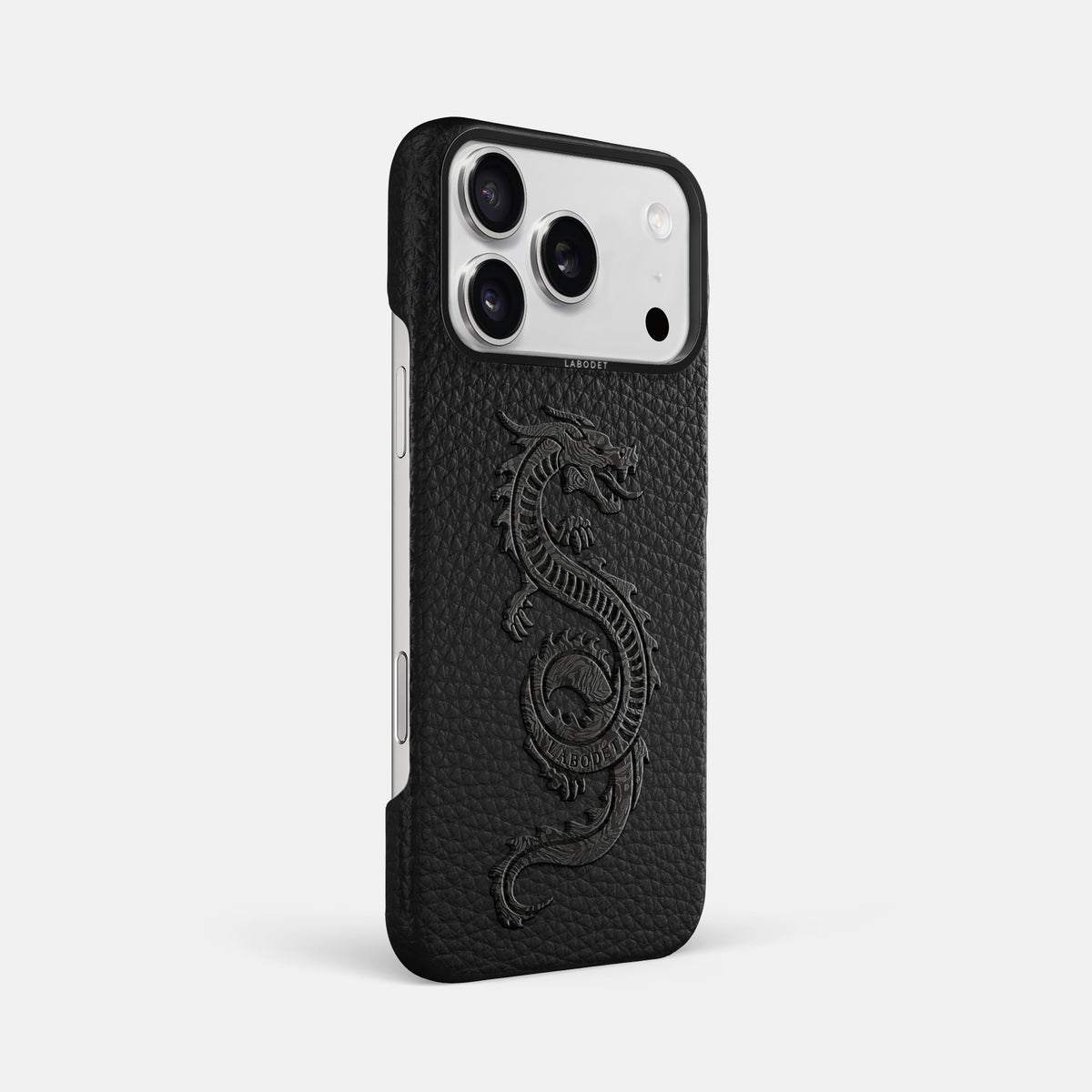 Classic Case With Carbon Dragon For iPhone 17 Pro Max In Calf -2 | Black-Black
