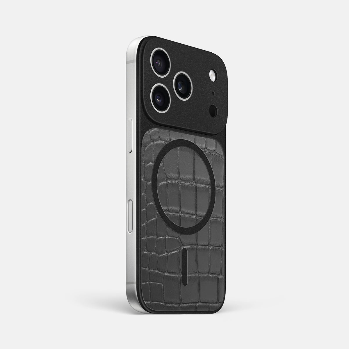 MagSafe Mask For iPhone 17 Pro Max In Alligator -2 | Grey