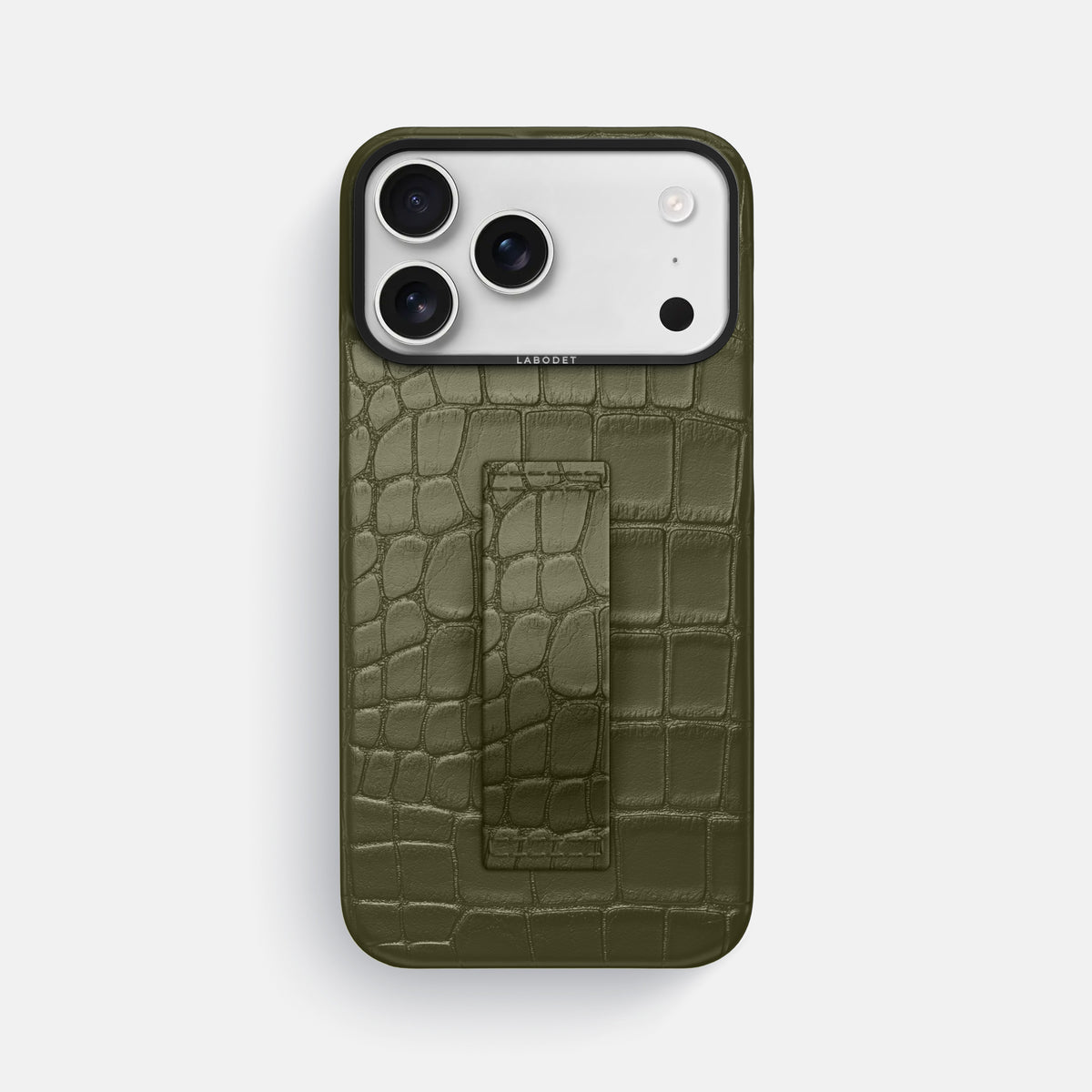 Finger Case For iPhone 17 Pro Max In Alligator -1 | Kaki-Green-Black