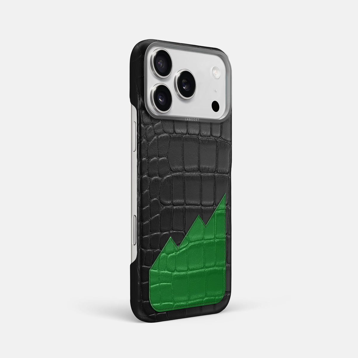 Classic Case With UpOnly For iPhone 18 Pro Max In Alligator -2 | Black-Steel