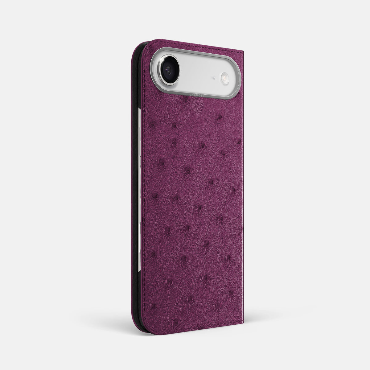 Folio Case For iPhone 17 Air In Ostrich -1 | Purple-Steel