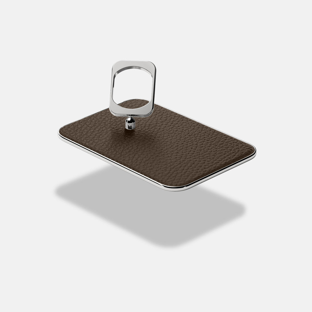 MagSafe Ring For iPhone 18 Pro In Calf -4 | Dark-Brown-Steel