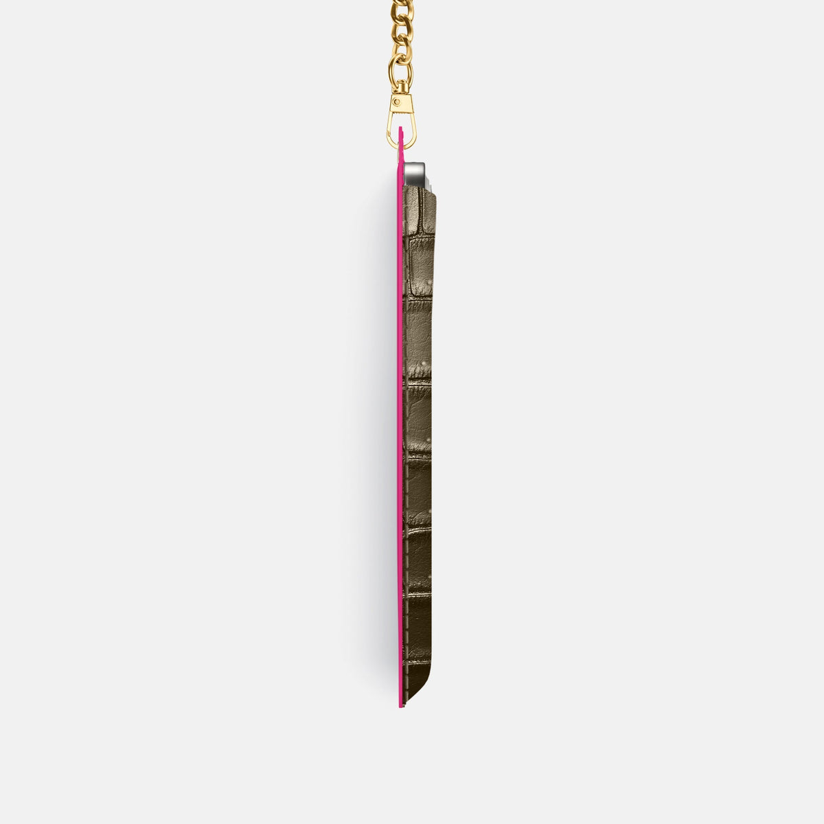 Crossbody Bag For iPhone 18 Pro In Porosus Crocodile -4 | Bronze-Gold
