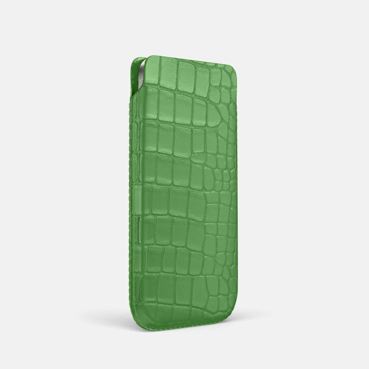 Pouch Case For iPhone 18 Pro In Alligator -2 | Apple-Green