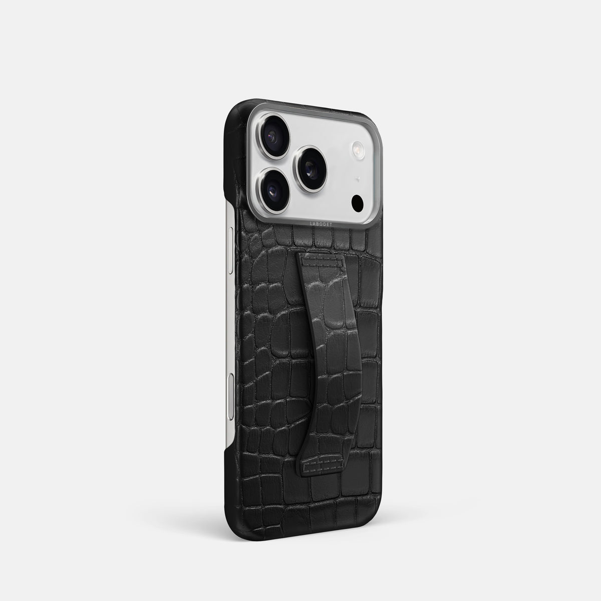 Finger Case For iPhone 17 Pro In Alligator -2 | Black-Steel