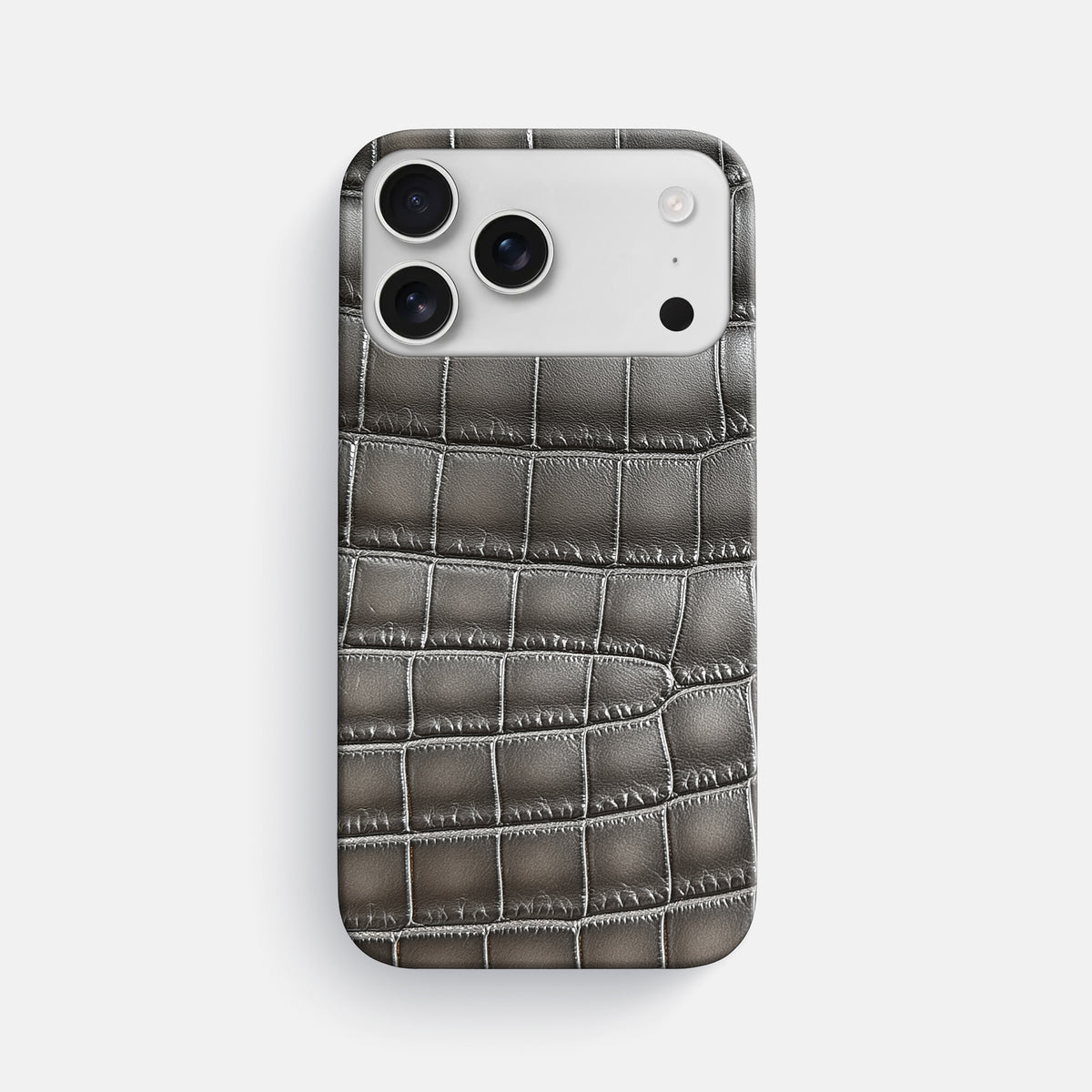 Slim Case For iPhone 17 Pro Max In Patina Alligator -1 | Grey