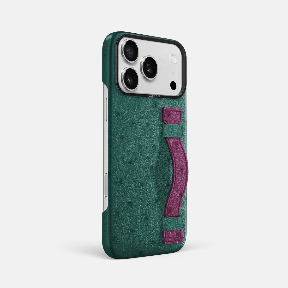 Handle Case Coloré For iPhone 18 Pro Max In Ostrich -2 | Forest-Green-Black