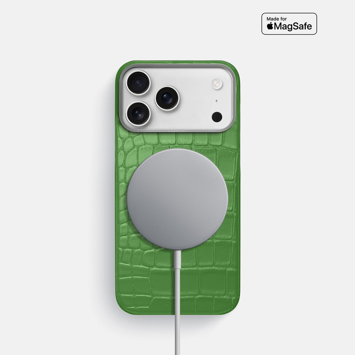 Classic Case For iPhone 18 Pro In Alligator -5 | Apple-Green-Steel