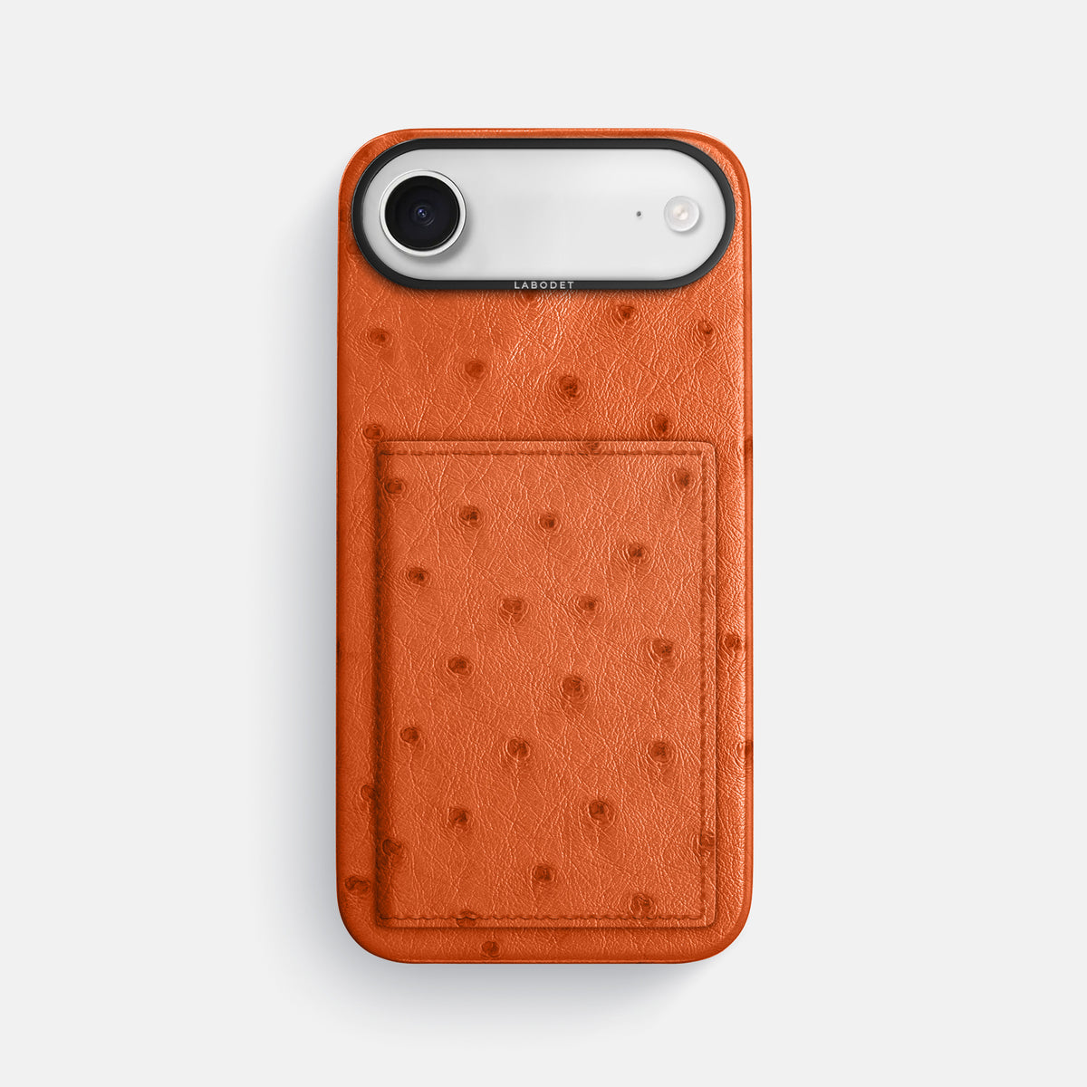 Bi-Fold Case For iPhone 17 Air In Ostrich -1 | Orange-Black