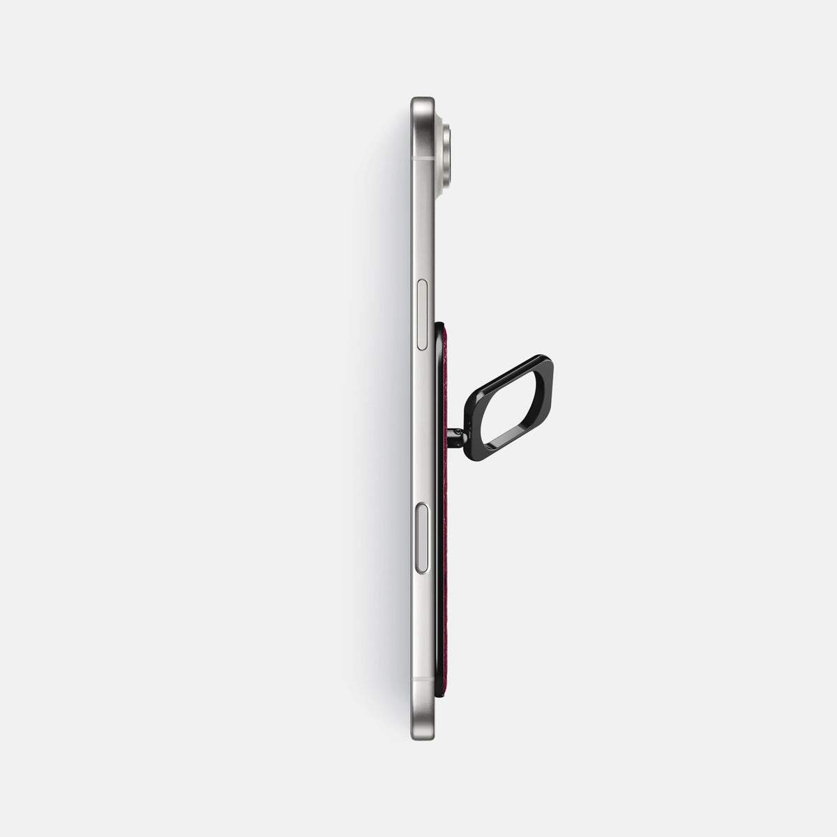 MagSafe Ring For iPhone 17 Air In Ostrich -3 | Bordeaux-Black