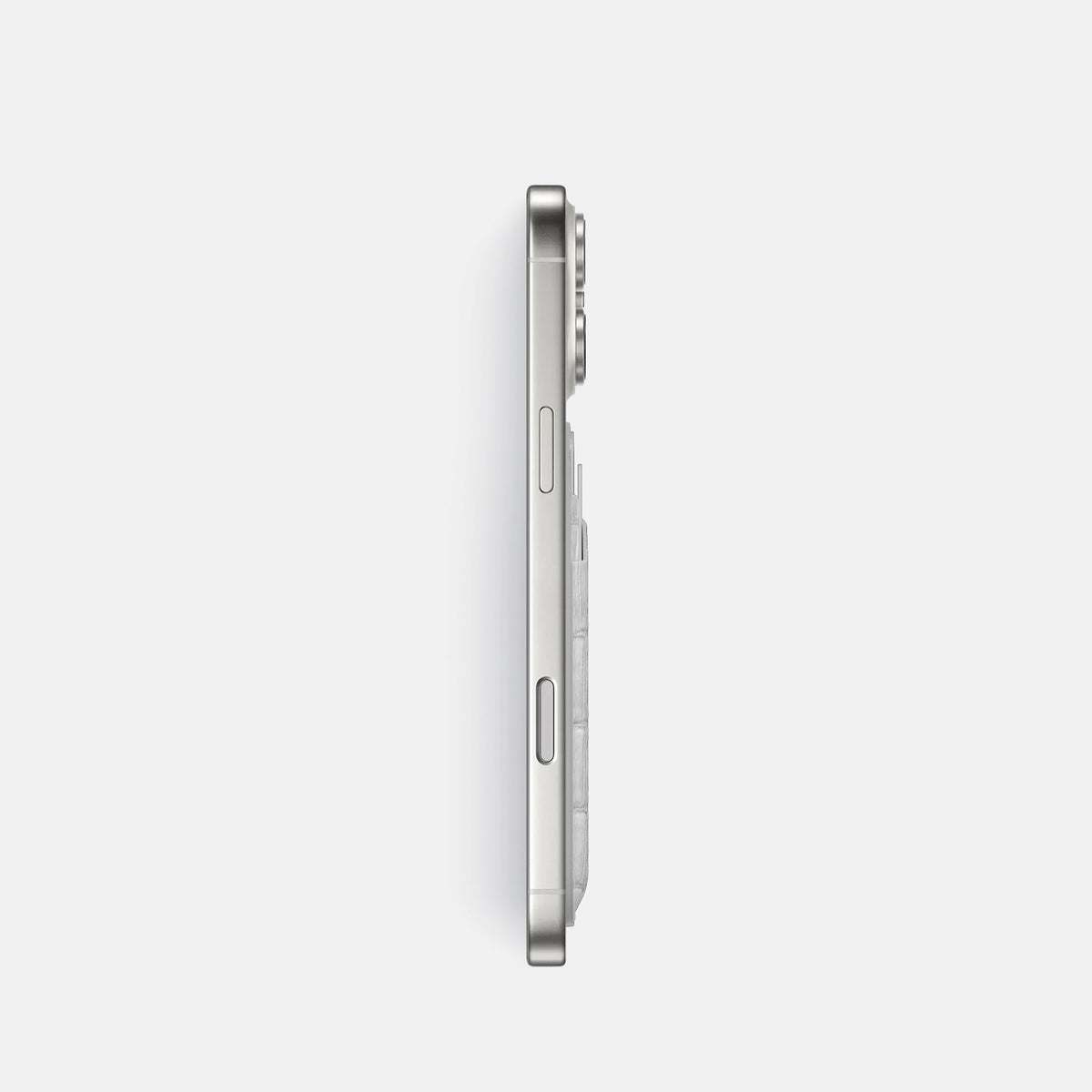 MagSafe Wallet For iPhone 18 Pro In Himalayan Crocodile -3 | Silver