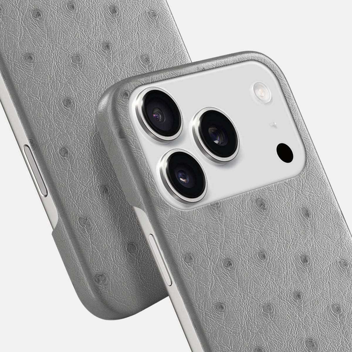 Slim Case For iPhone 18 Pro In Ostrich -6 | Silver