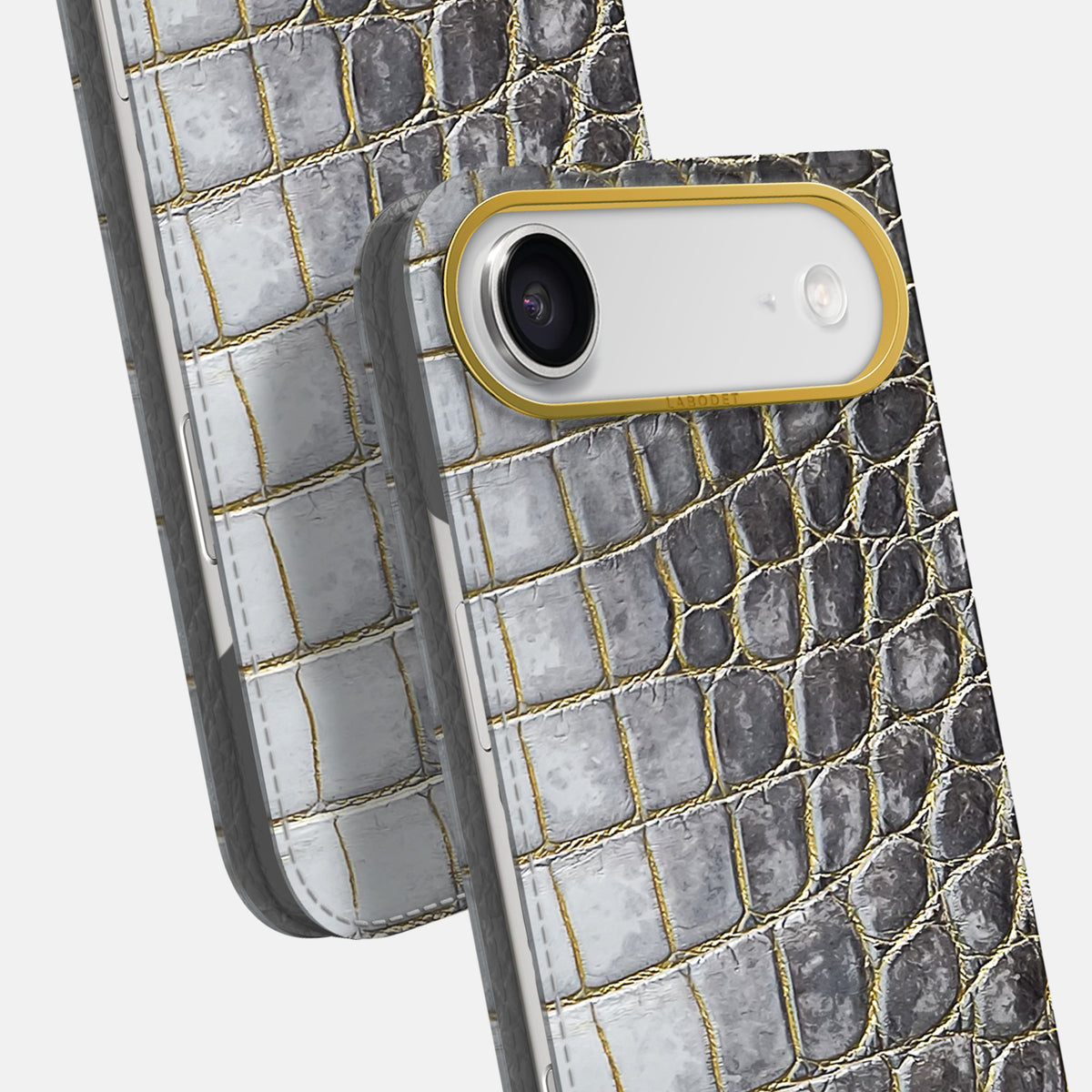 Folio Case For iPhone 17 Air In Himalayan Crocodile -5 | Gold-Gold