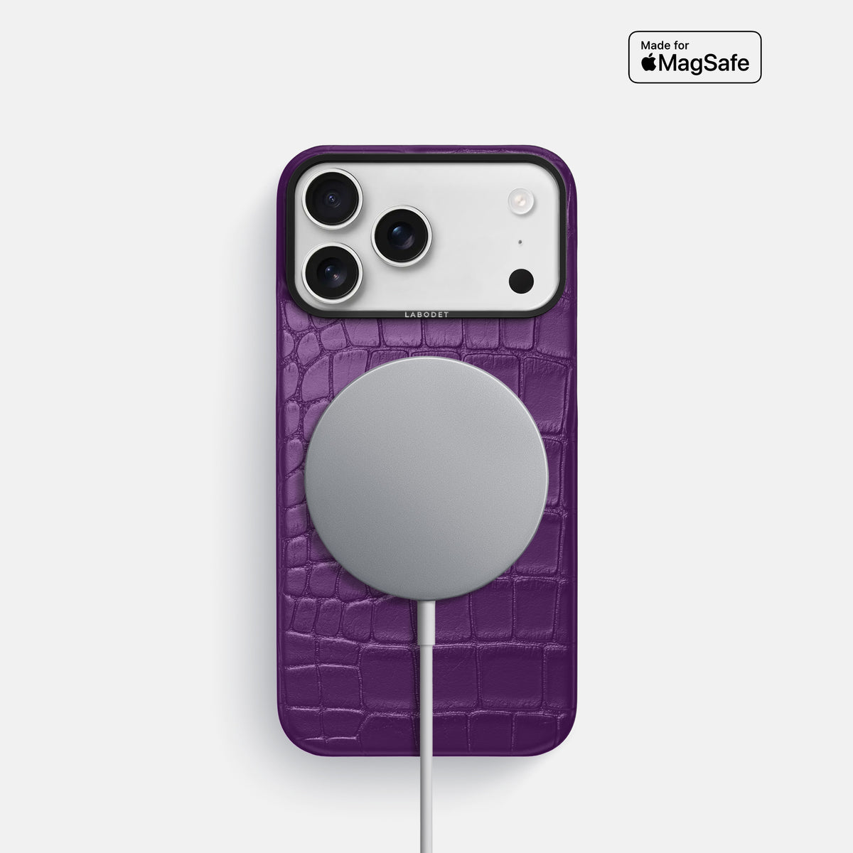 Classic Case For iPhone 17 Pro In Alligator -5 | Purple-Black