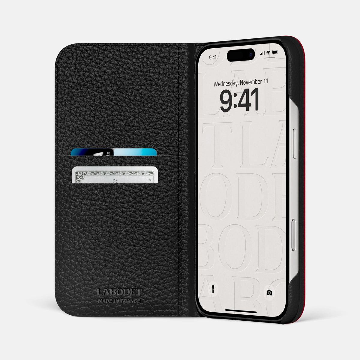 Folio Case For iPhone 18 Pro Max In Porosus Crocodile -2 | Burgundy-Steel