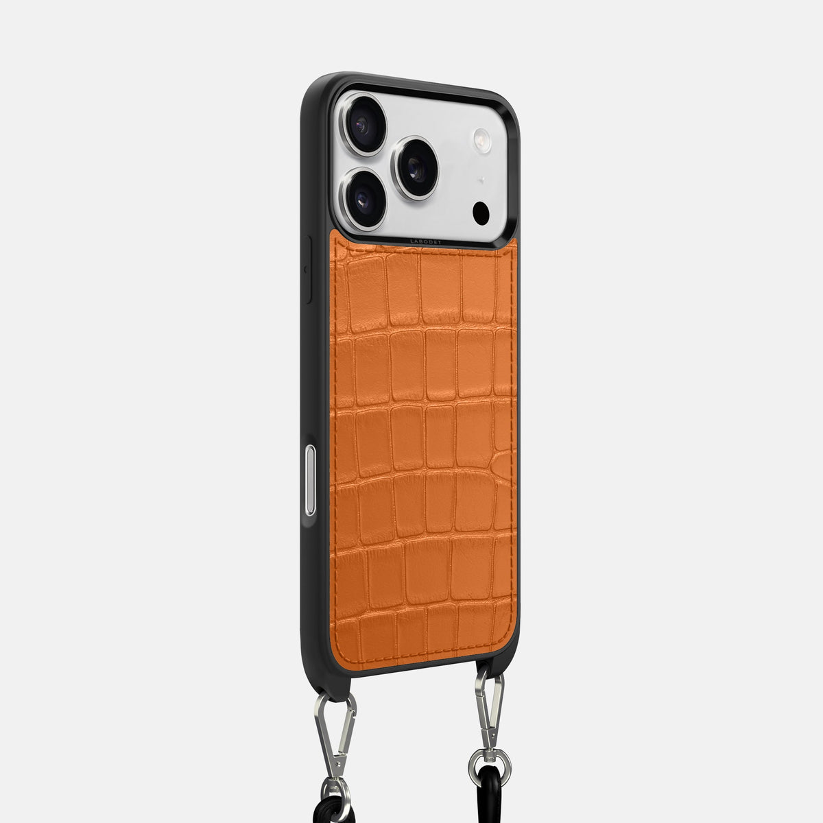 Crossbody Sport Case For iPhone 18 Pro In Alligator -2 | Orange