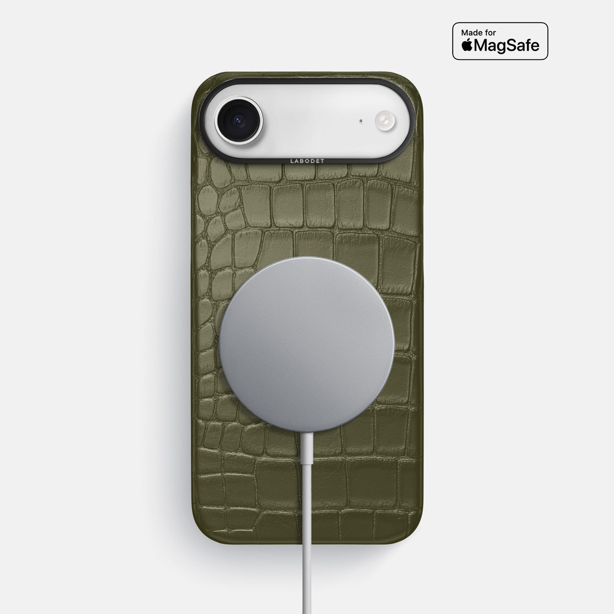 Classic Case For iPhone 17 Air In Alligator -5 | Kaki-Green-Black