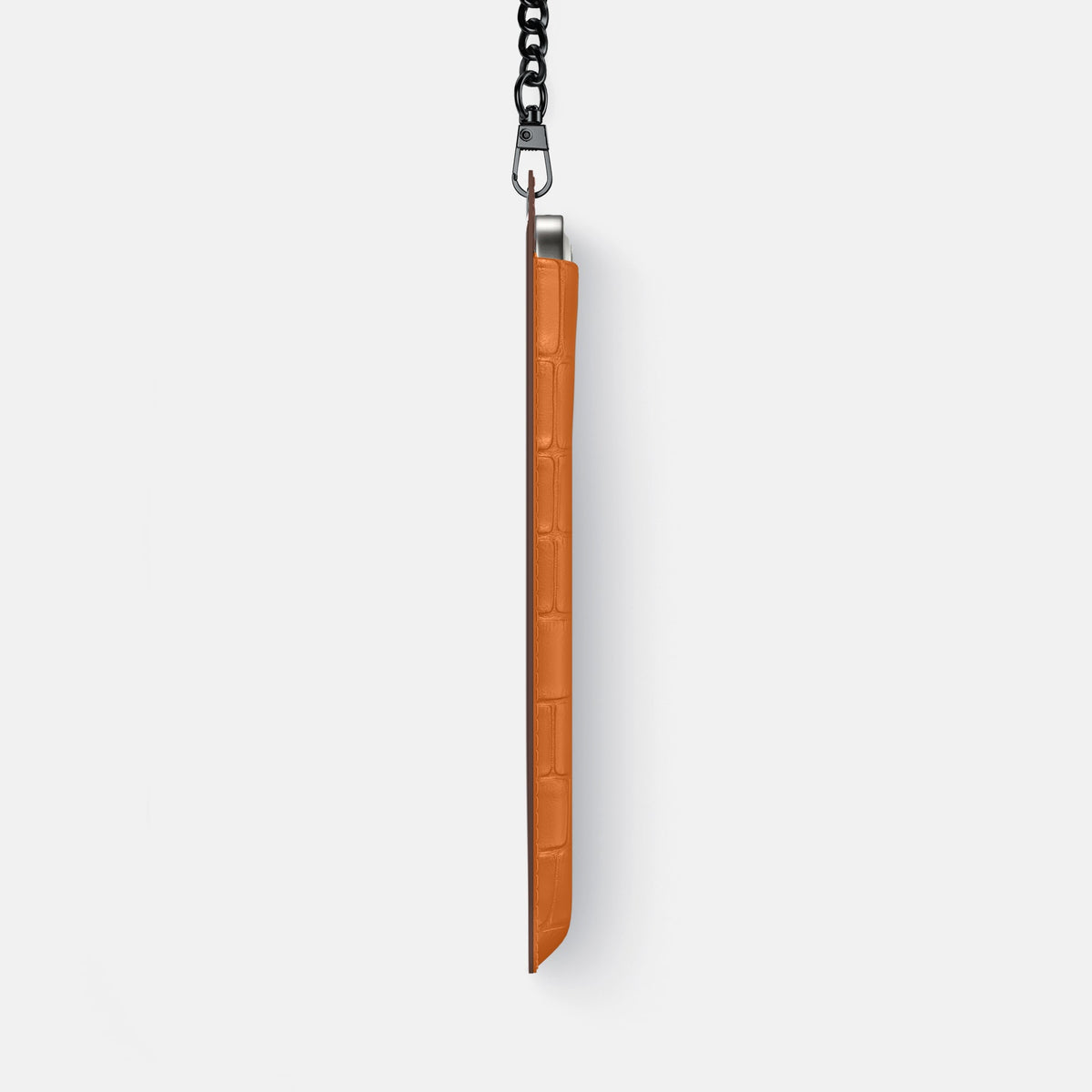 Crossbody Bag For iPhone 18 Pro In Alligator -4 | Orange-Black
