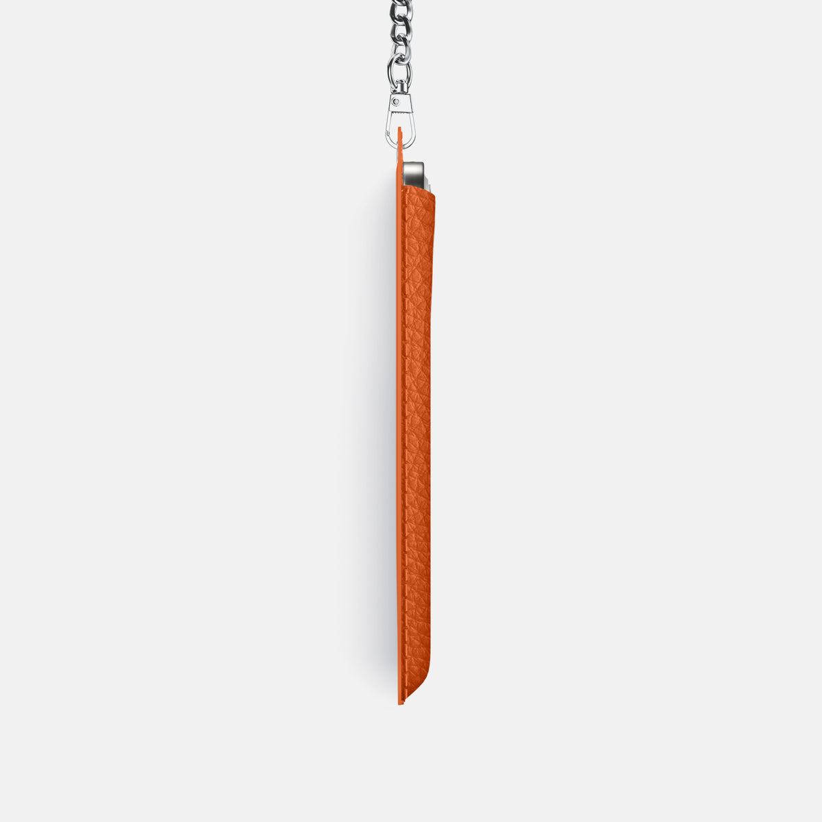 Crossbody Bag For iPhone 17 Pro In Calf -4 | Orange-Steel