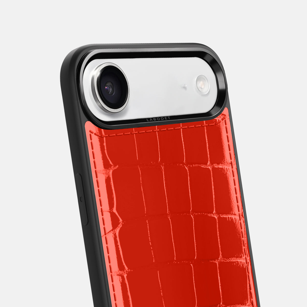 Sport Case For iPhone 17 Air In Shiny Alligator -6 | Coral-Orange