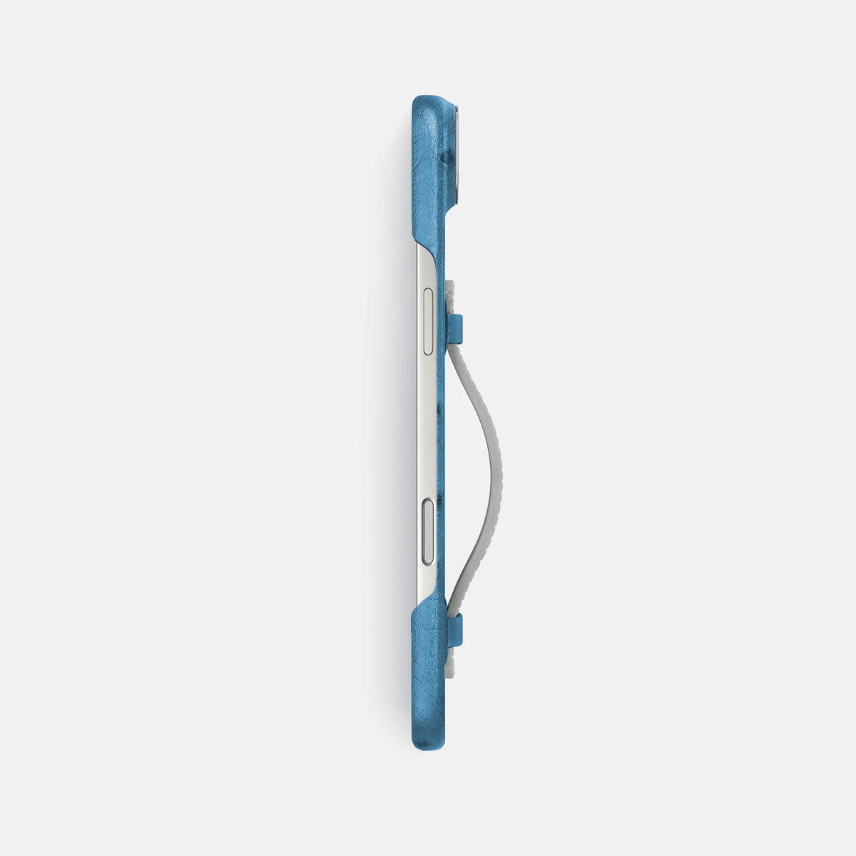 Center Handle Coloré For iPhone 17 Air In Ostrich -2 | Blue-Jeans-Steel
