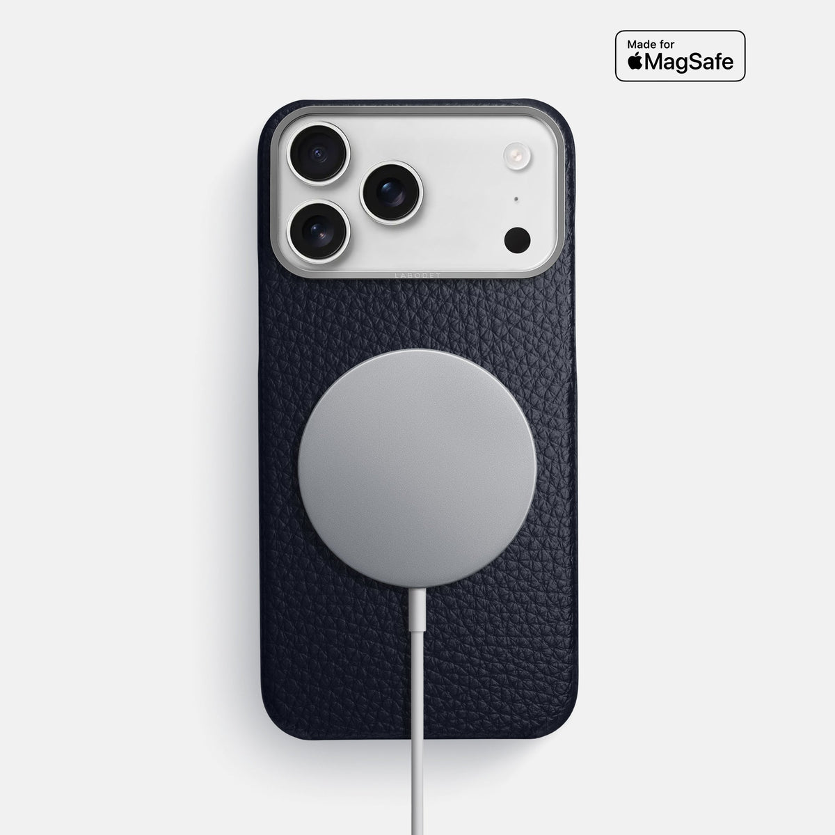 Classic Case For iPhone 18 Pro Max In Calf -5 | Marine-Steel
