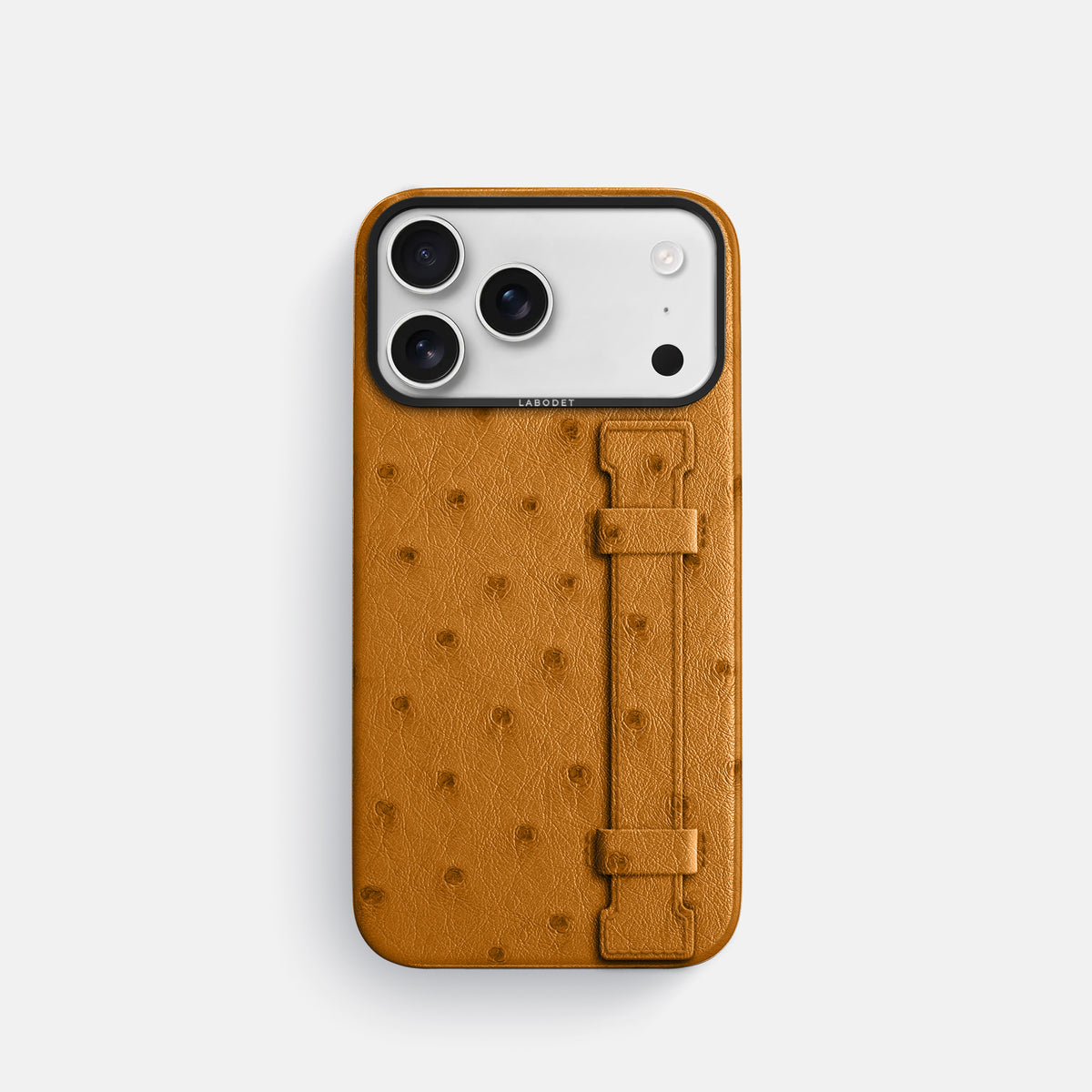 Handle Case For iPhone 17 Pro In Ostrich -1 | Chestnut-Black