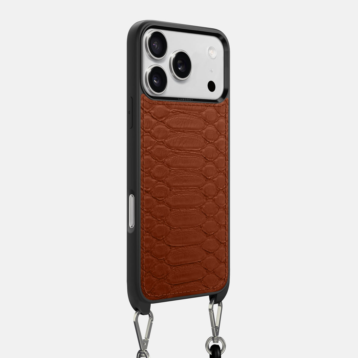 Crossbody Sport Case For iPhone 18 Pro Max In Python -2 | Medium-Brown