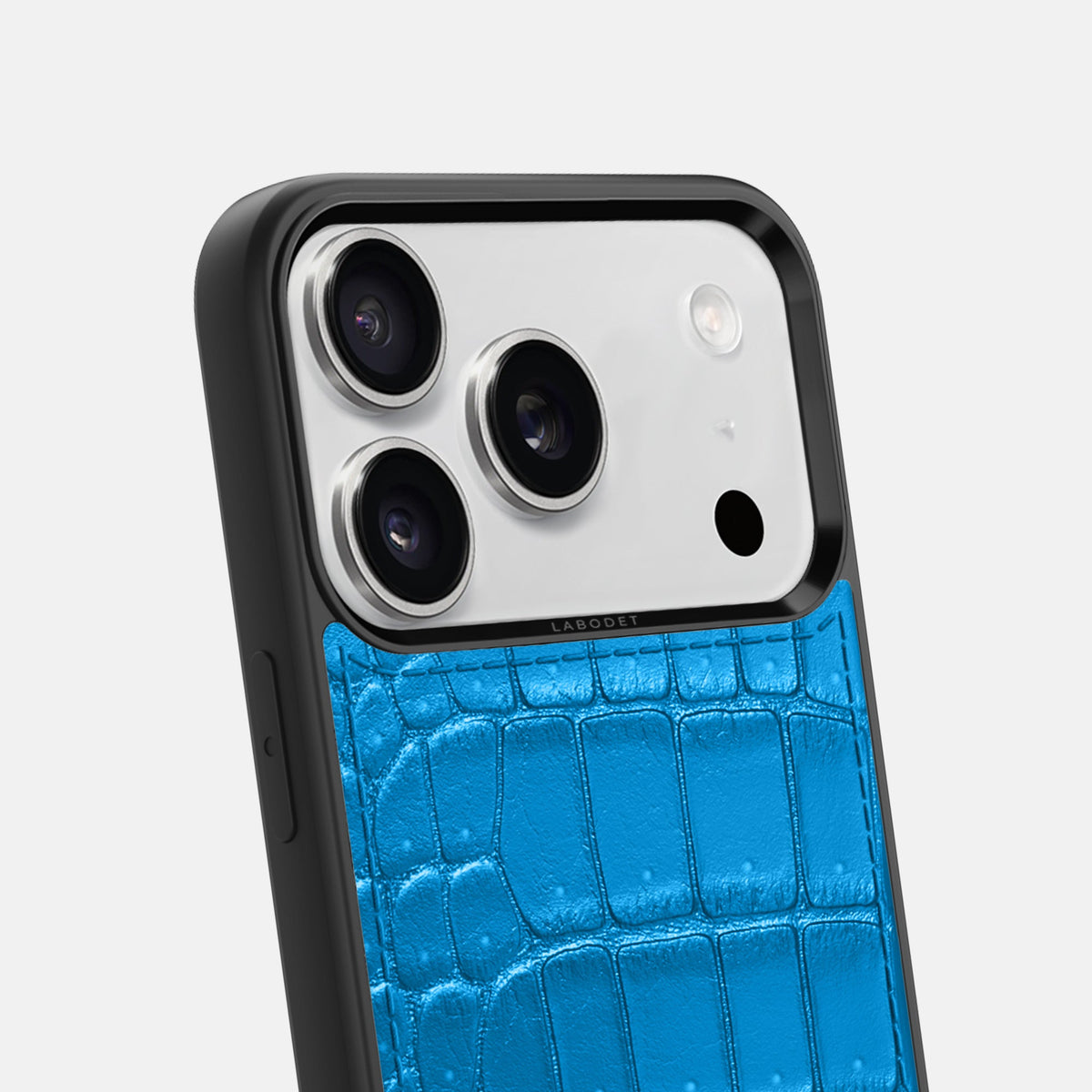 Sport Case For iPhone 18 Pro In Porosus Crocodile -6 | Blue-Lagoon