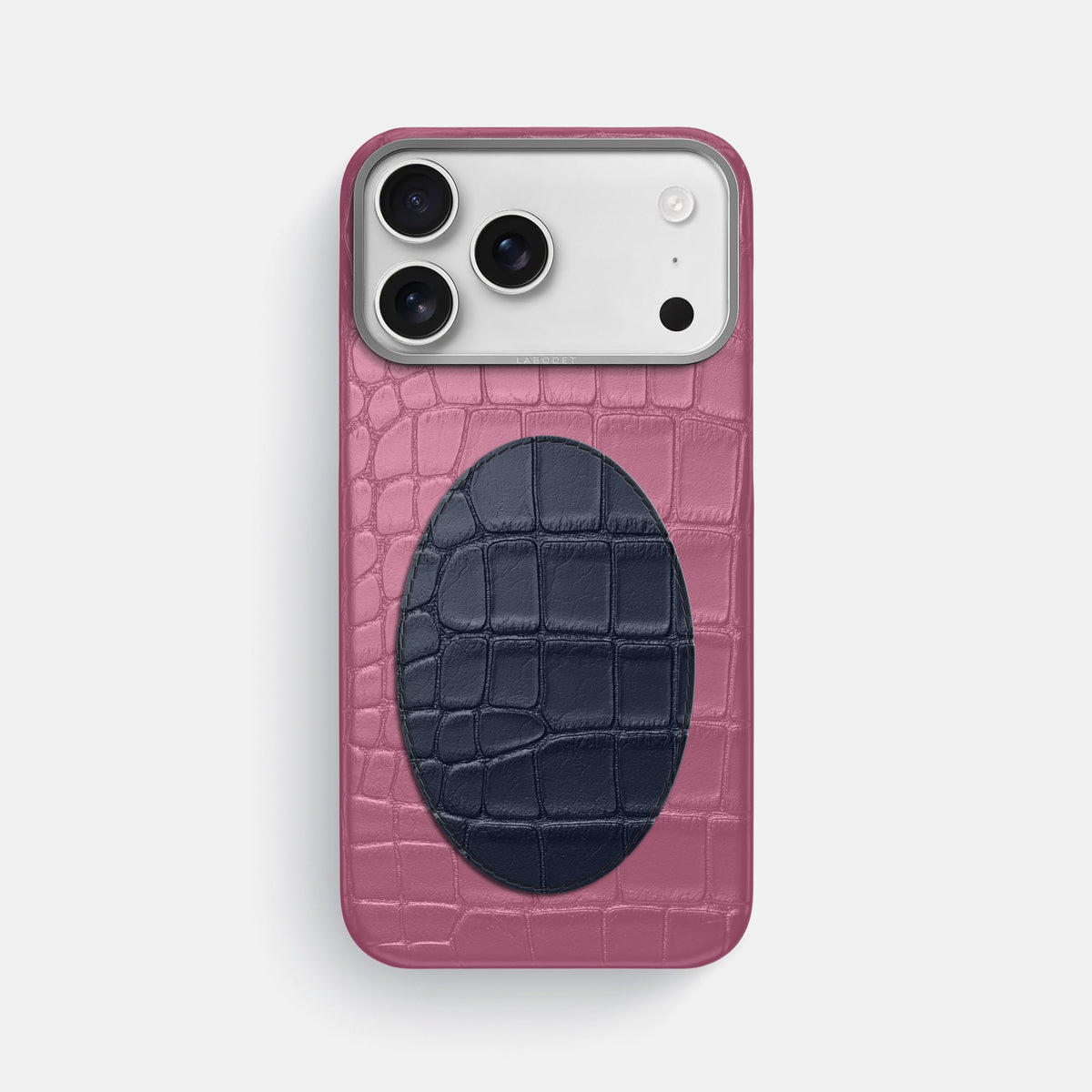 Classic Case With Oval For iPhone 18 Pro Max In Alligator -1 | Pink-Lagoon-Steel