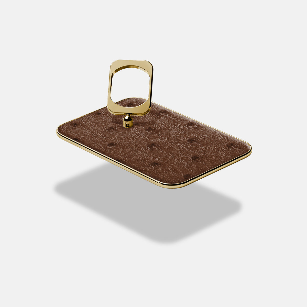 MagSafe Ring For iPhone 17 Pro In Ostrich -4 | Chocolate-Gold