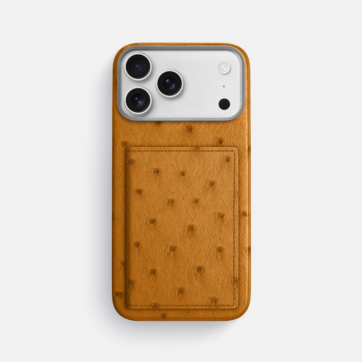 Bi-Fold Case For iPhone 18 Pro Max In Ostrich -1 | Chestnut-Steel