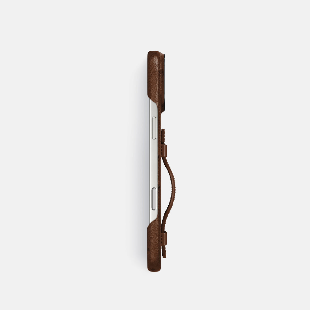 Handle Case For iPhone 17 Pro In Ostrich -3 | Chocolate-Black