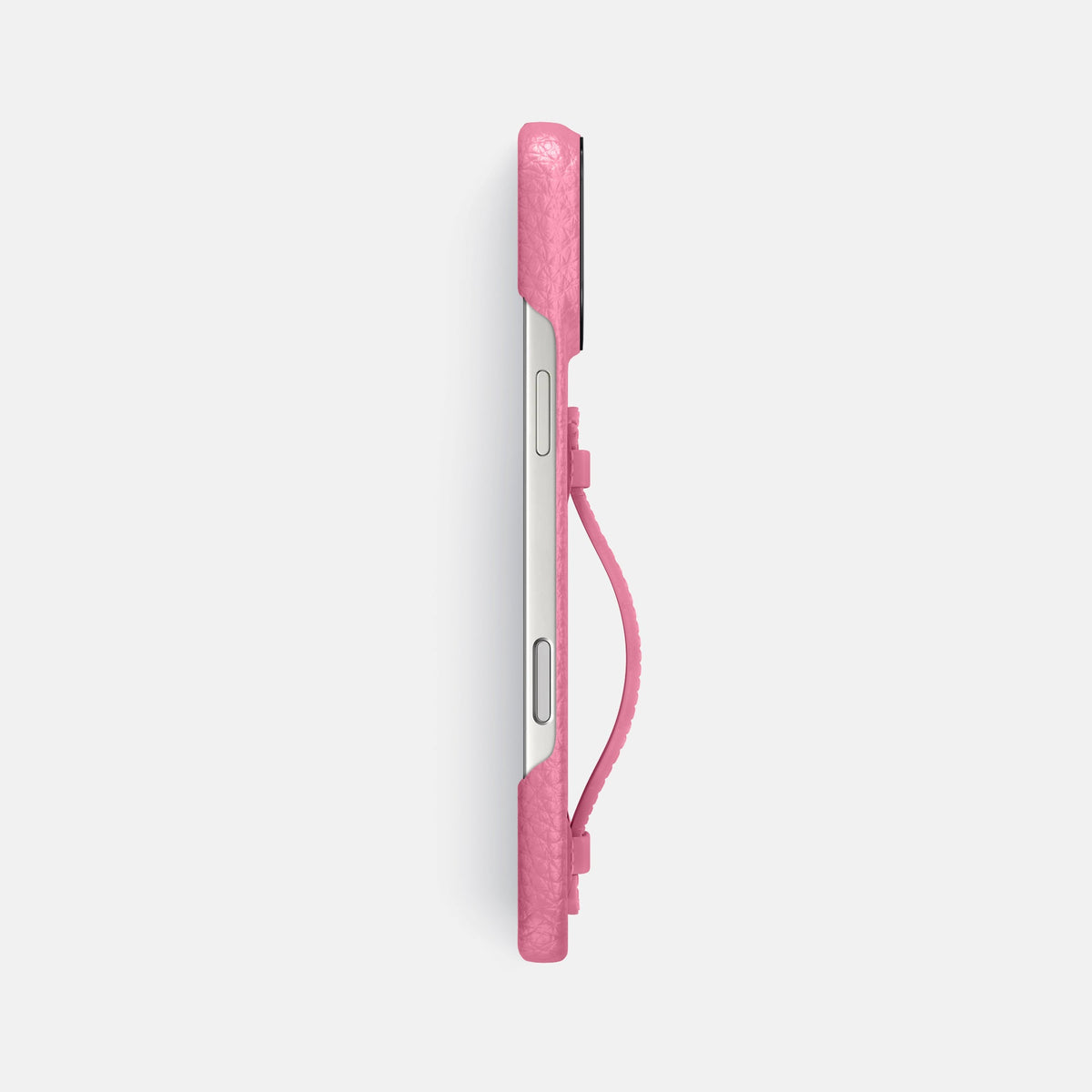 Center Handle For iPhone 18 Pro Max In Calf -2 | Pink-Black