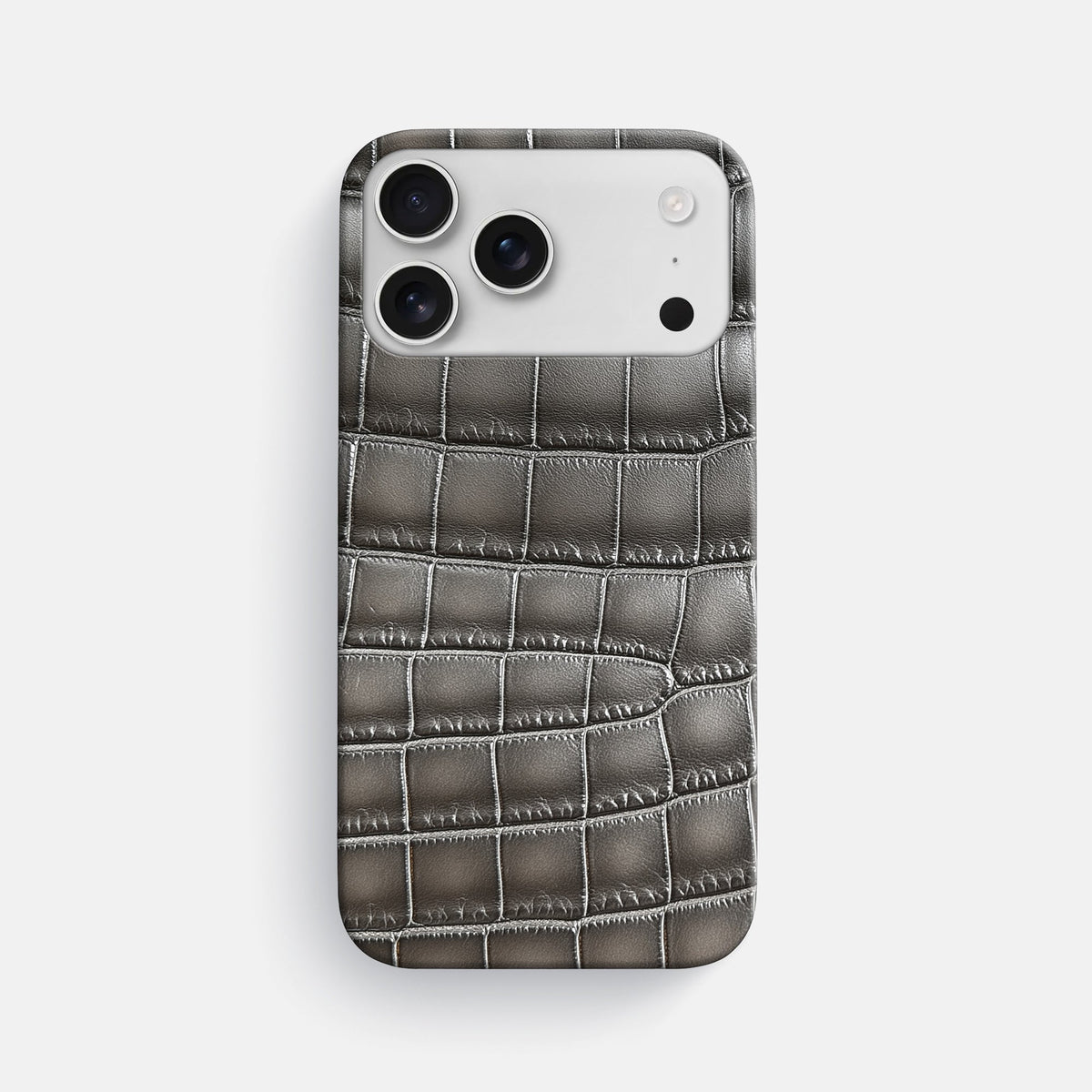 Slim Case For iPhone 18 Pro Max In Patina Alligator -1 | Grey