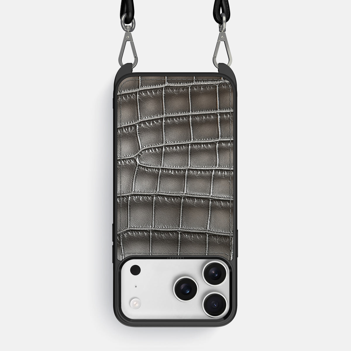 Crossbody Sport Case For iPhone 17 Pro Max In Patina Alligator -1 | Grey