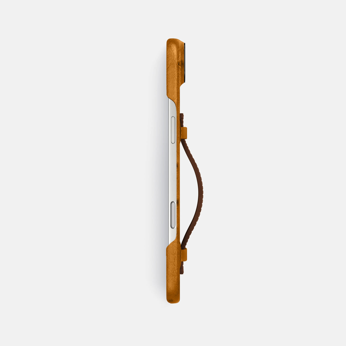 Center Handle Coloré For iPhone 17 Air In Ostrich -2 | Chestnut-Black
