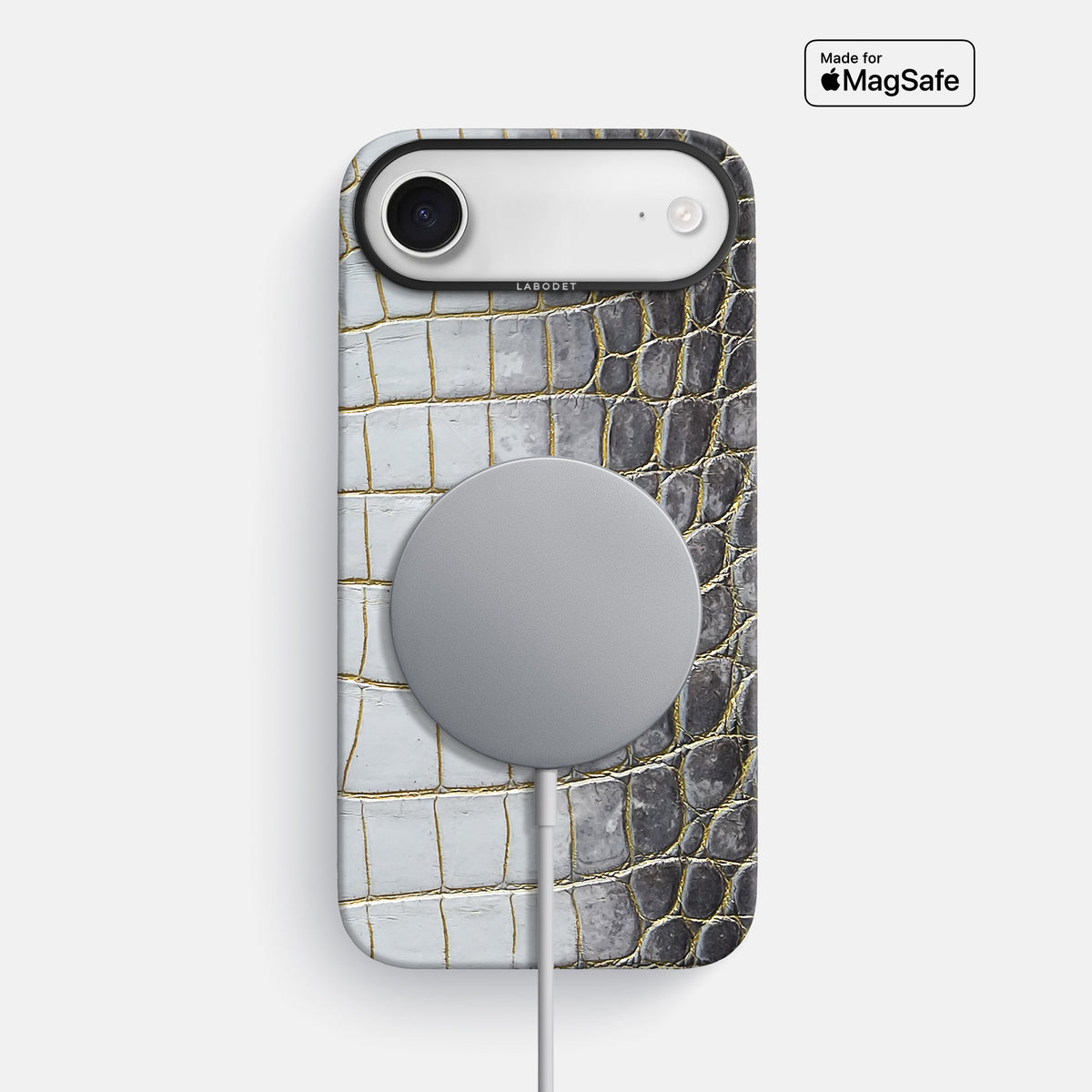 Classic Case For iPhone 17 Air In Himalayan Crocodile -4 | Gold-Black