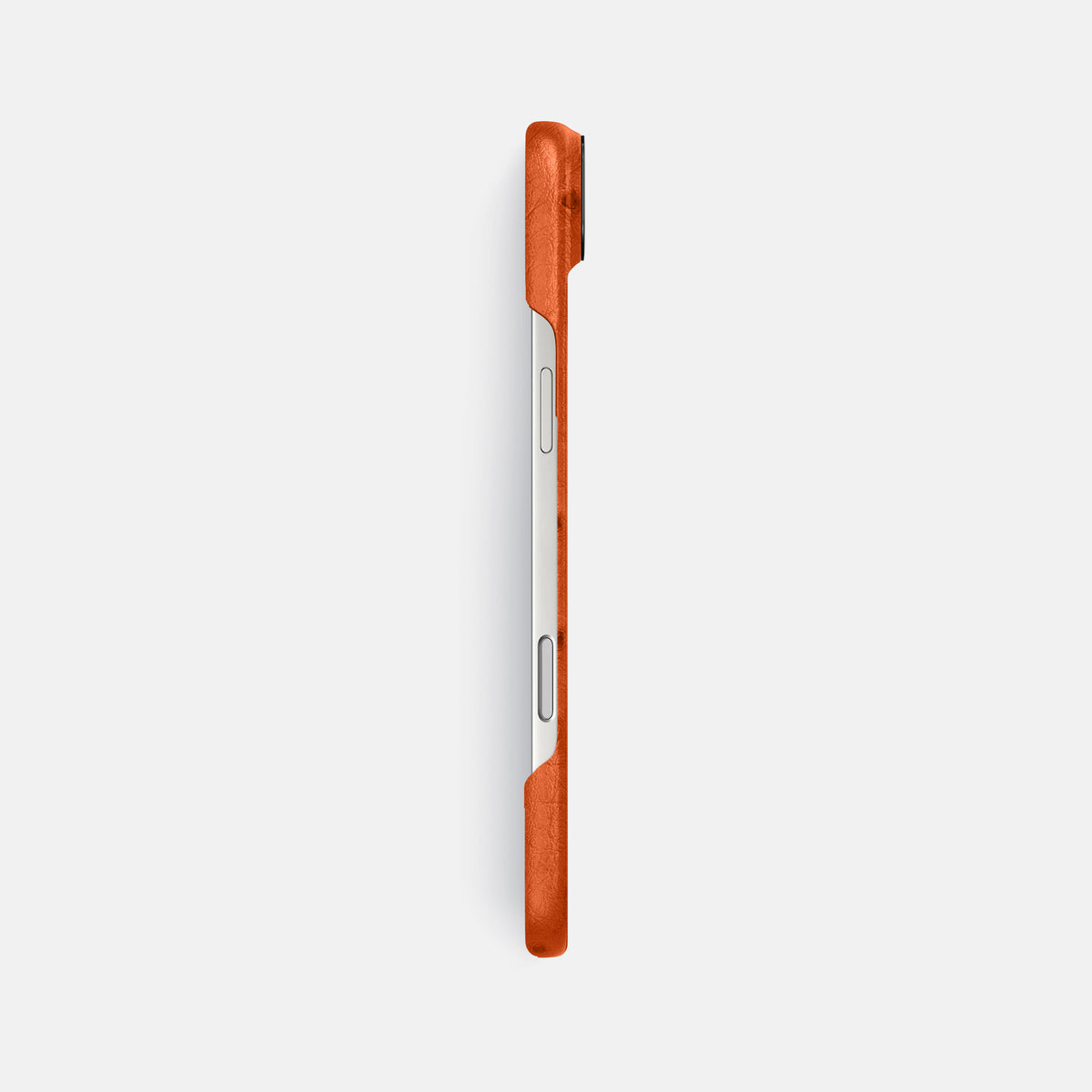 Classic Case For iPhone 17 Air In Ostrich -3 | Orange-Black