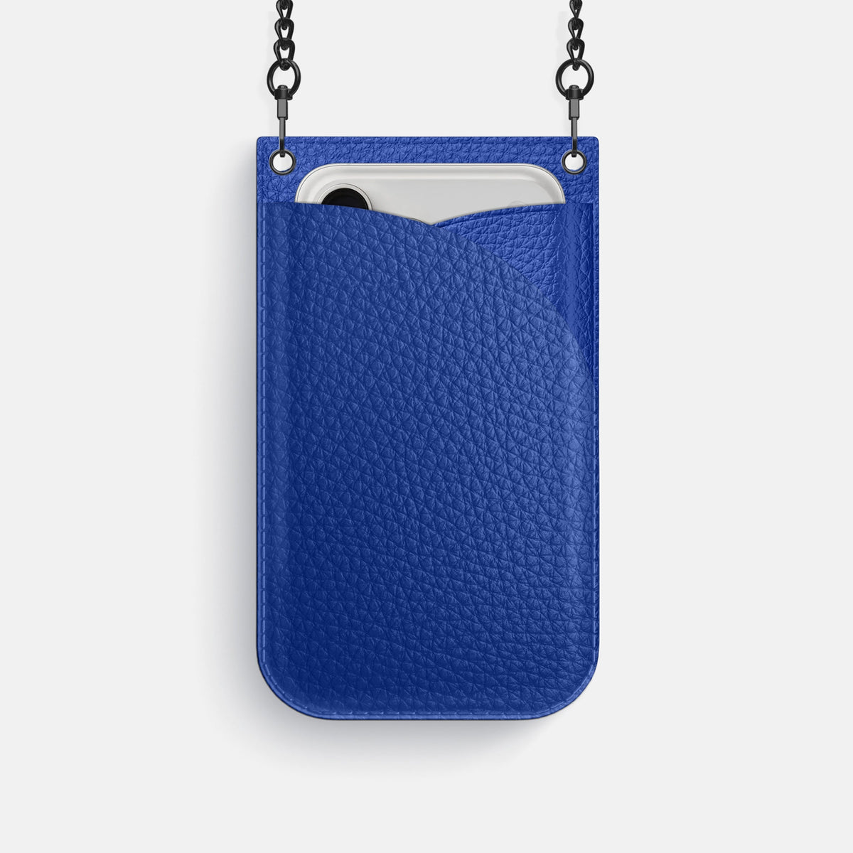 Crossbody Bag For iPhone 18 Pro In Calf -1 | Royal-Blue-Black