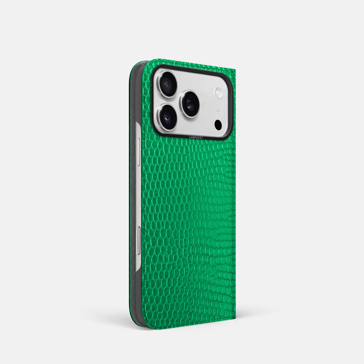 Folio Case For iPhone 18 Pro In Lizard -1 | Apple-Green-Black