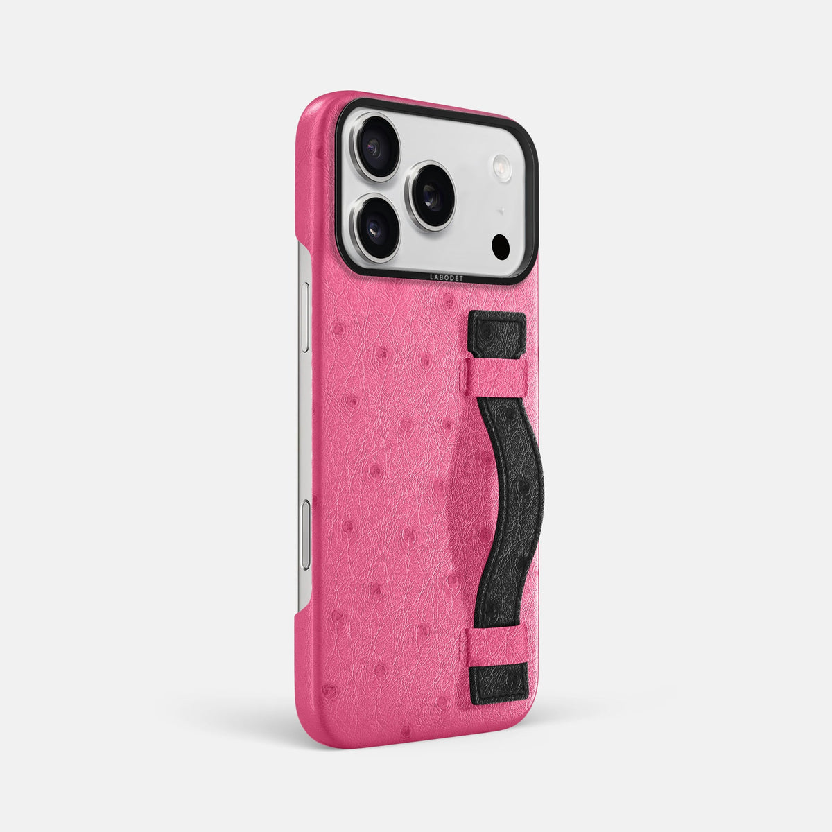 Handle Case Coloré For iPhone 18 Pro Max In Ostrich -2 | Pink-Black